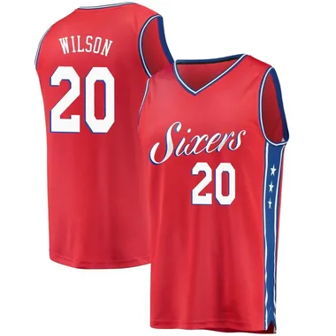 Red D.J. Wilson Youth Fast Break Philadelphia 76ers Jersey - Statement Edition